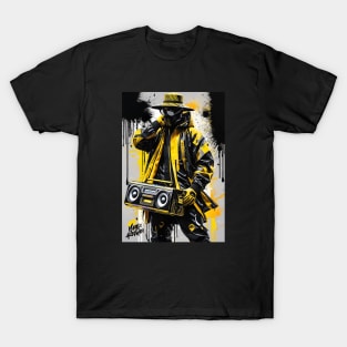 Black & Yellow Boombox T-Shirt